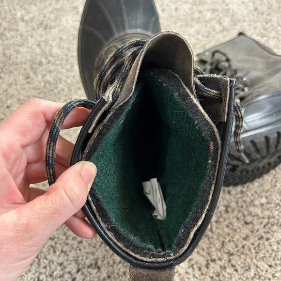 Sorel Mens Winter Boots Size 7 Duck Gray Lace Up Waterproof Insulated Cheyanne - Picture 8 of 9